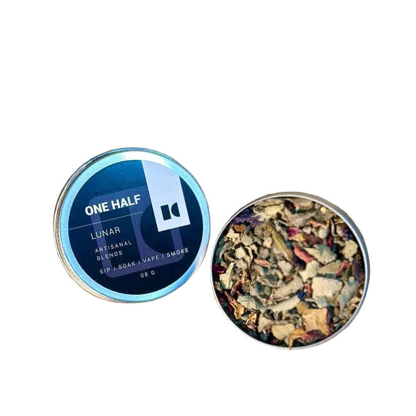 One Half- Lunar 8gm Tin | Herbal Smoking Blend
