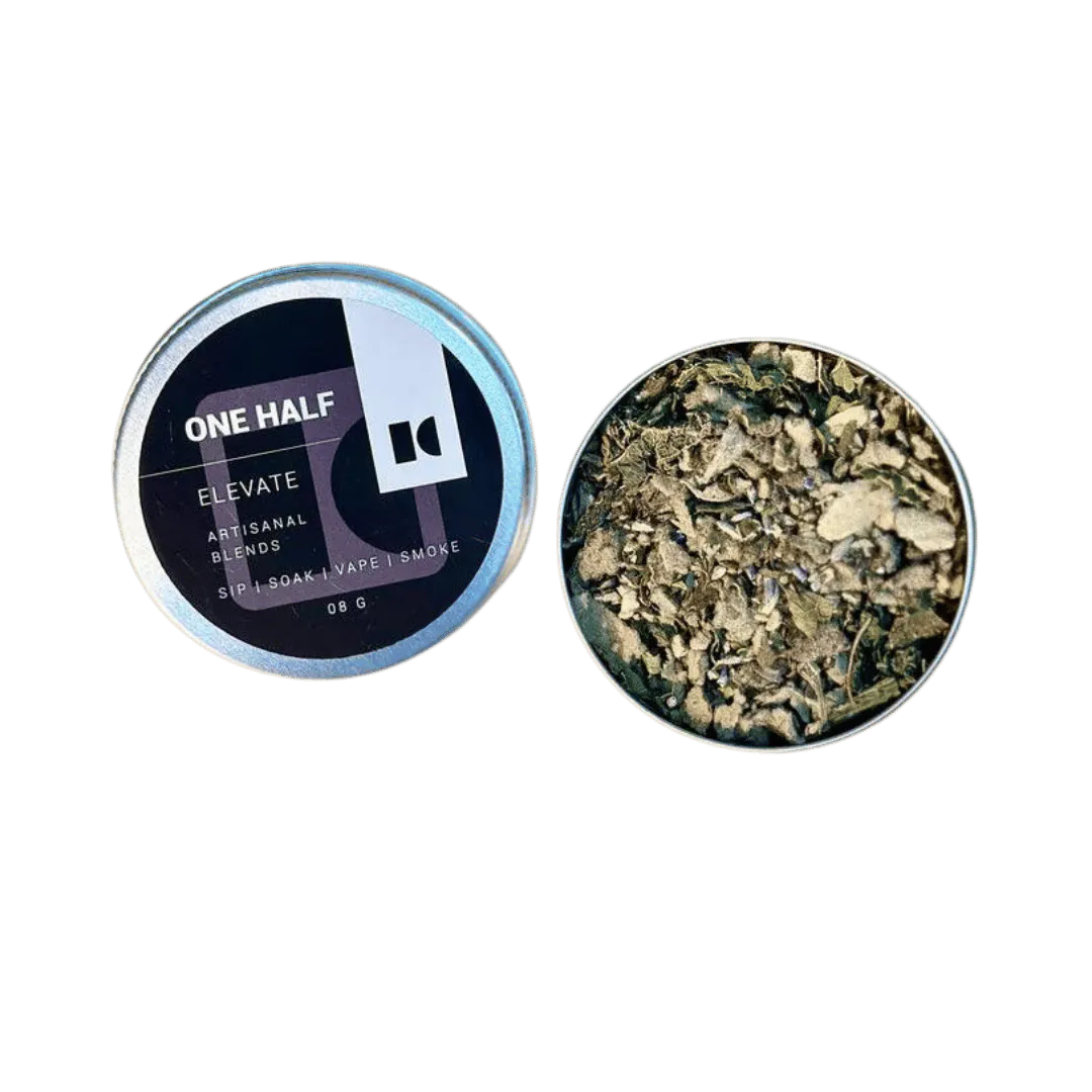 One Half - Elevate 8gm Tin | Herbal Smoking Blend