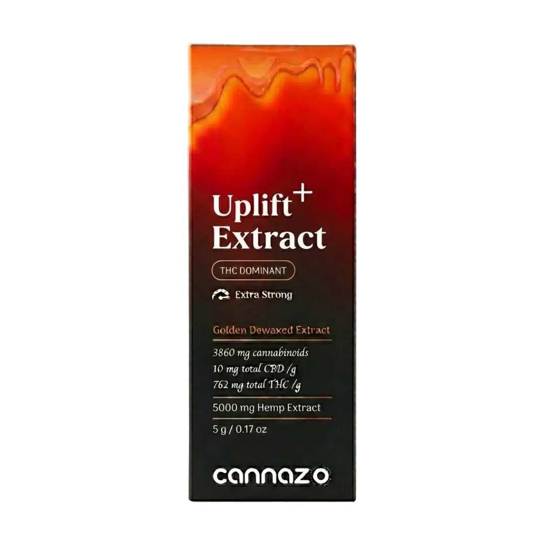 Cannazo- De-Waxed OG Kush Uplift+ Pen (Full Spectrum THC Extract Syringe) Golden Extract
