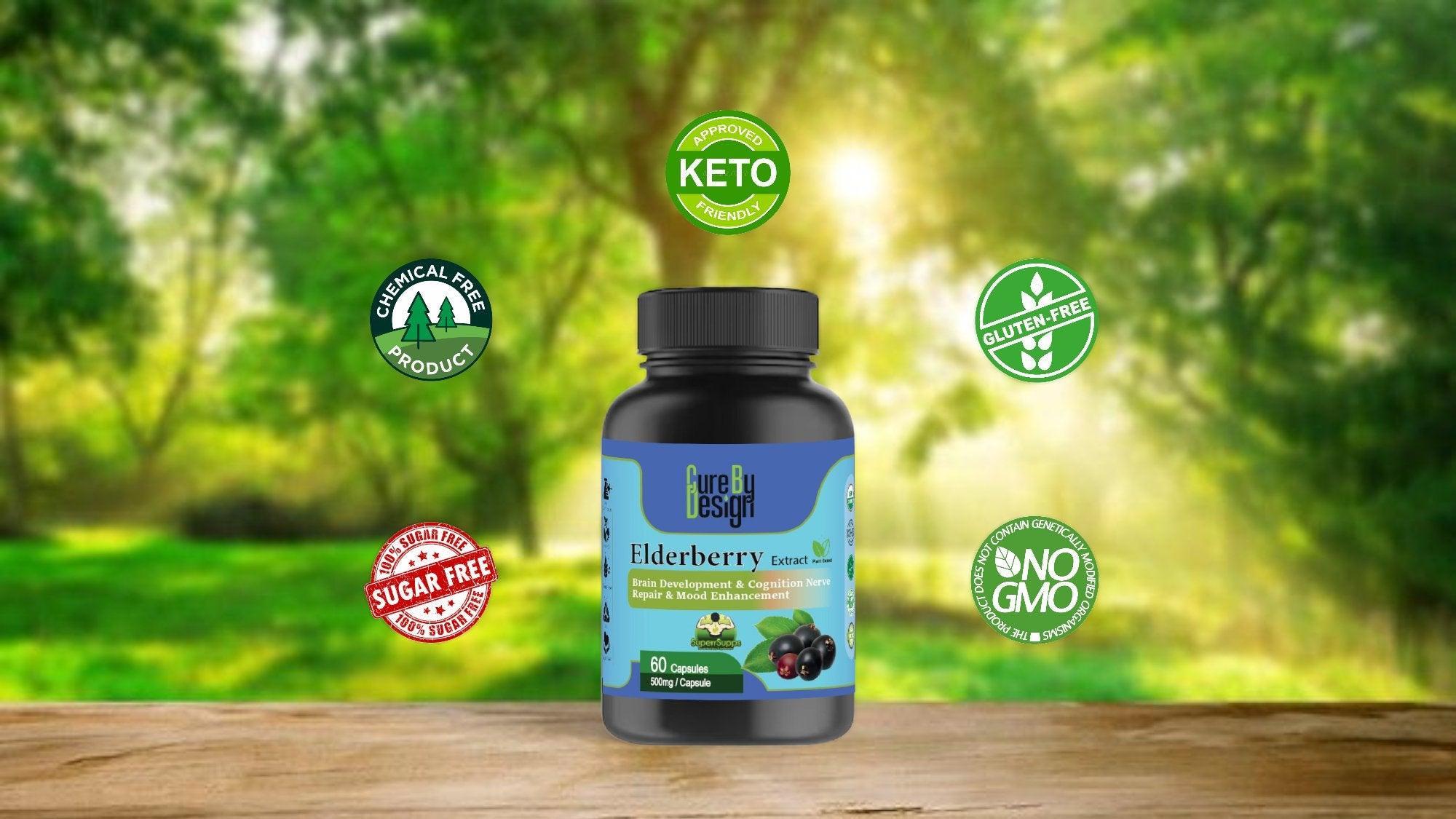 Cure By Design - Superrsupps Elderberry Capsules
