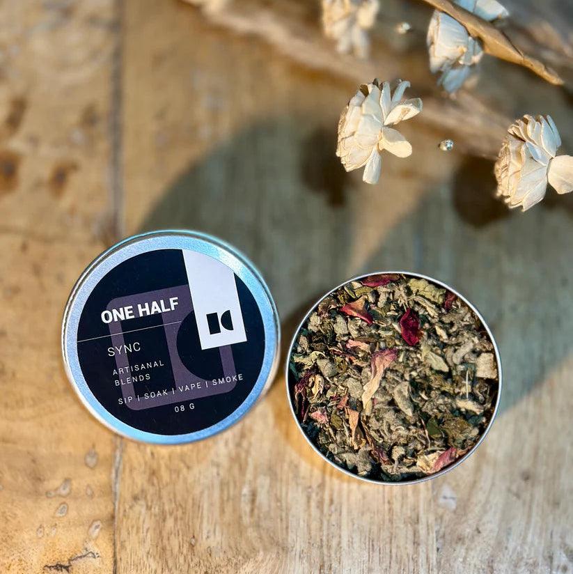 One Half SYNC 8gm Tin- Herbal Smoking Blend