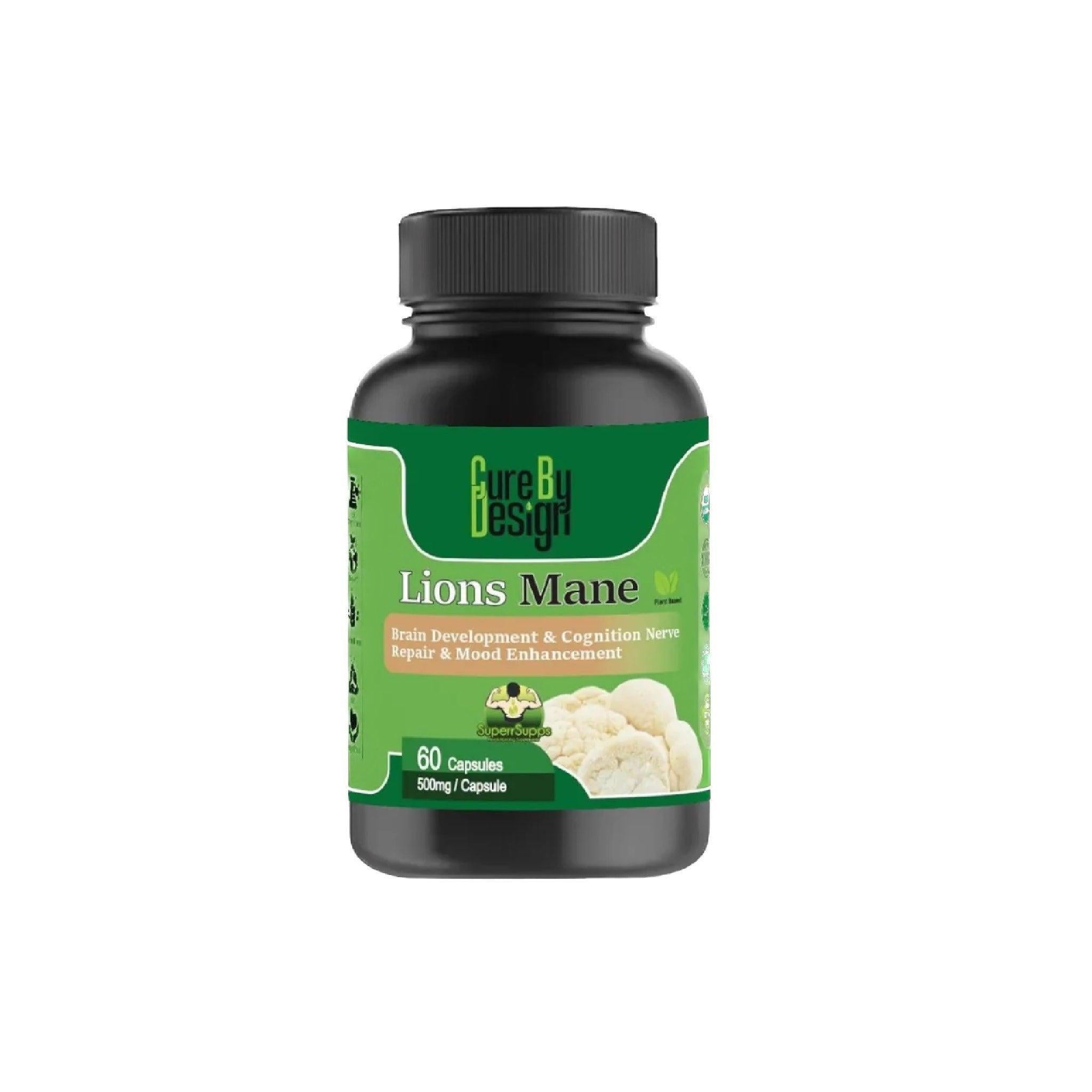 Cure By Design - Superrsupps Lions Mane Capsules