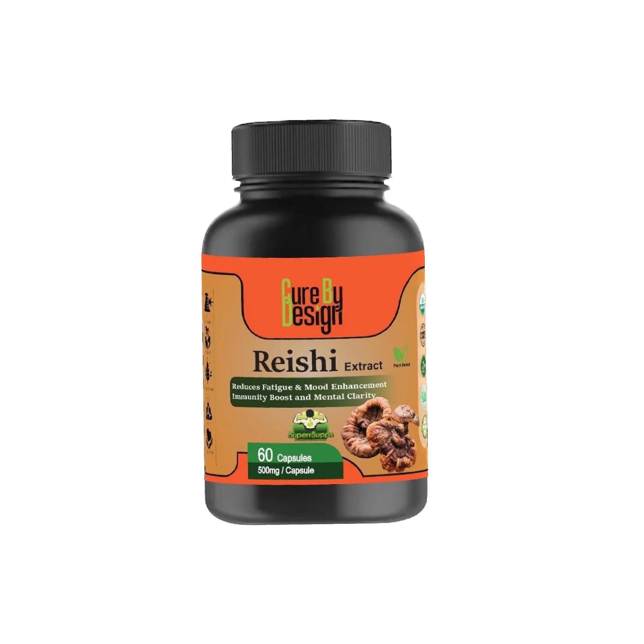 Cure By Design - Superrsupps Reishi Mushroom Capsules