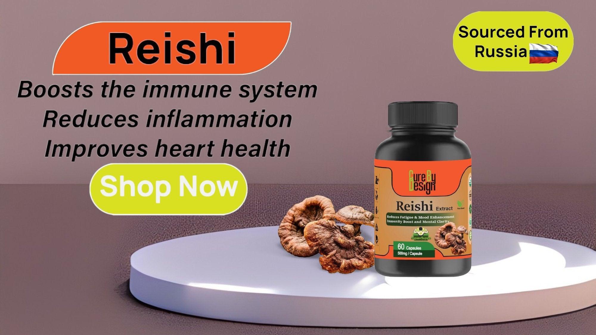 Cure By Design - Superrsupps Reishi Mushroom Capsules